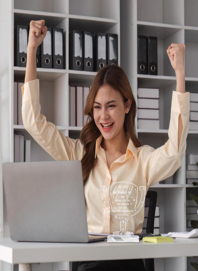 مايتيز هدايا شكر من مايتيز، لوحة أكريليك ملهمة للموظفين، جوائز، هدايا للأخصائيين الاجتماعيين، تقدير التخرج، موظف الشهر، هدية تذكارية للممرضات، فريق المعلمين، متطوع (كأس) - Image 4