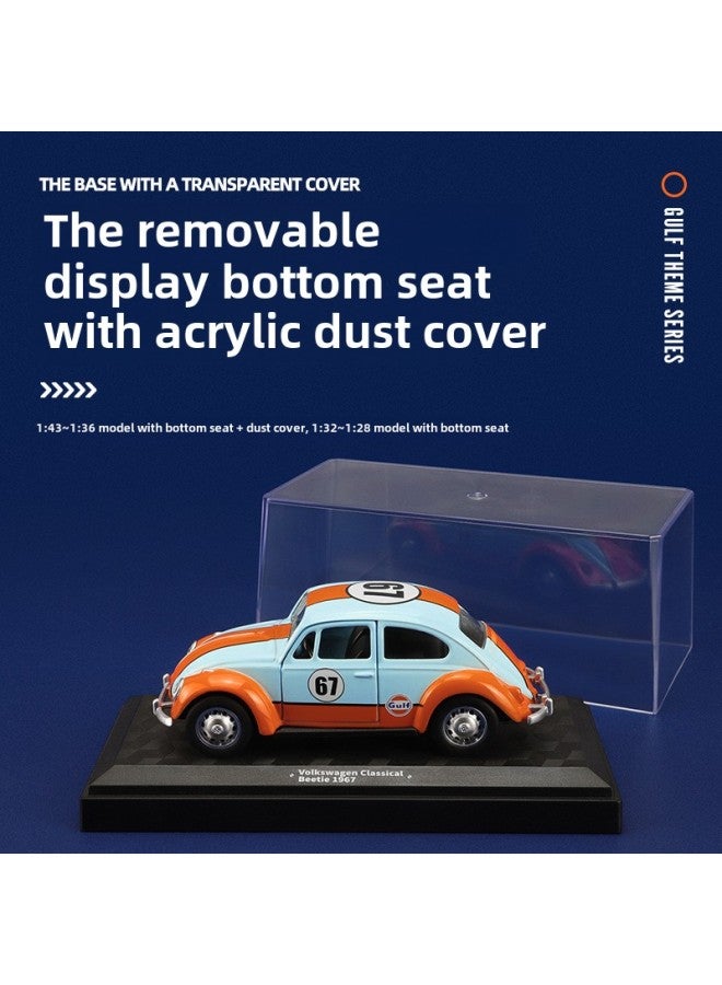 True Gulf Oil Station Joint Genuine Alloy Car Model Huili Acousto-Optic Simulation Racing Car Decoration Wholesale-Color:1-72 Volvo Tank Truck  - Image 3