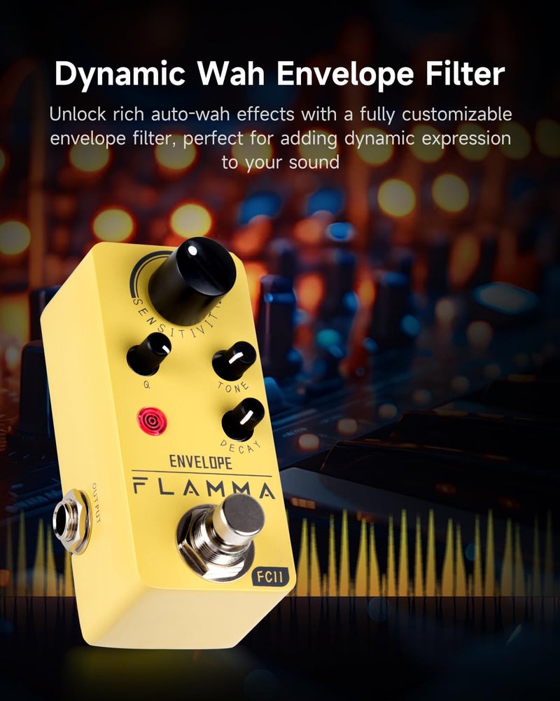 FLAMMA FC11 Auto Wah Pedal Envelope Filter Guitar Effects Pedal True Bypass for Guitar and Bass - Image 3