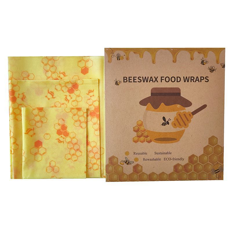 Beeswax Cloth Reusable Beeswax Paper Beeswax Food Grade Packaging Cloth Beeswax Wrap Cloth - Image 1