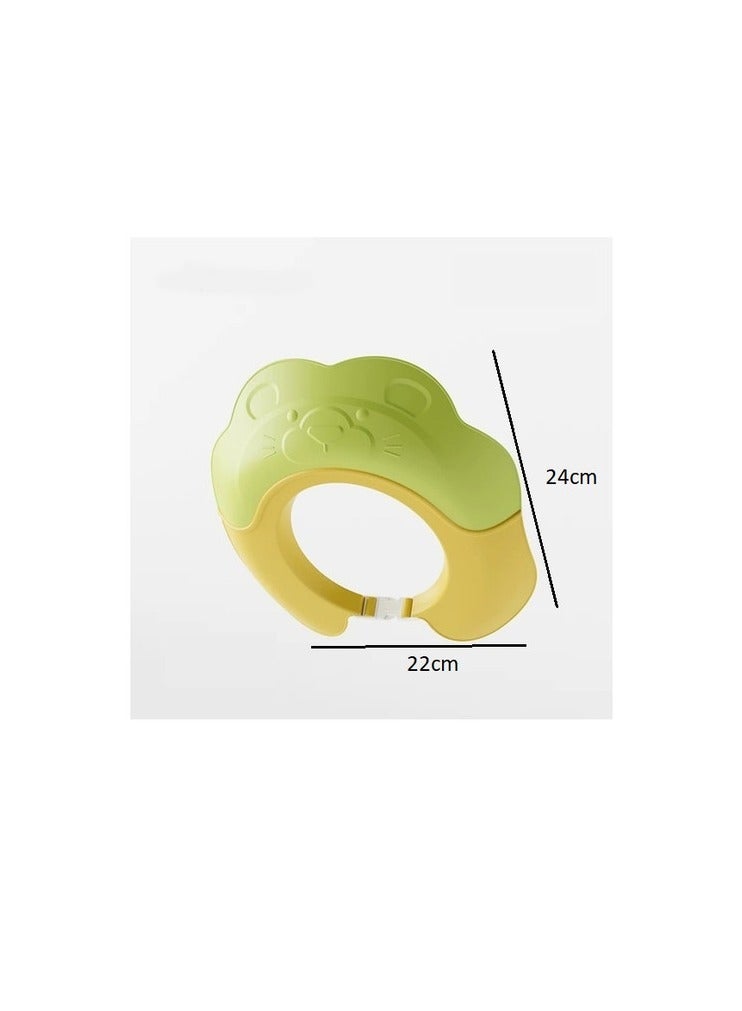 فول جوي قبعة استحمام للأطفال  لحماية العين والأذن مع شريط مرن قابل للتعديل للأطفال الرضع - Image 4