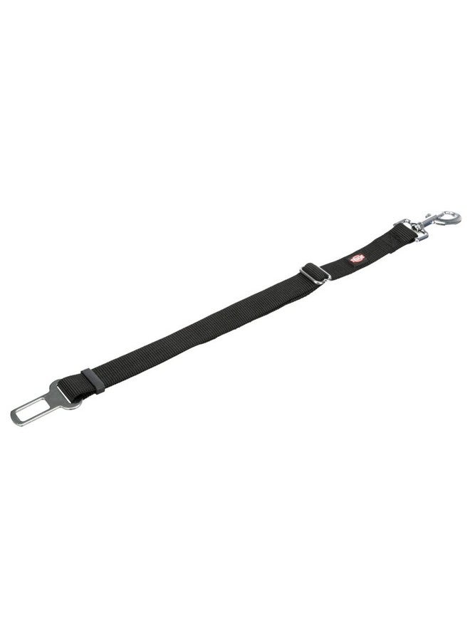 Trixie Replacement Short Leash (Seatbelt For Car) Nylon Leash With Stainless Steel Hooks | Adjustable Strap To Suit The Length According To Your Comfort - Black 45-70 Cm/25 Mm - Image 3