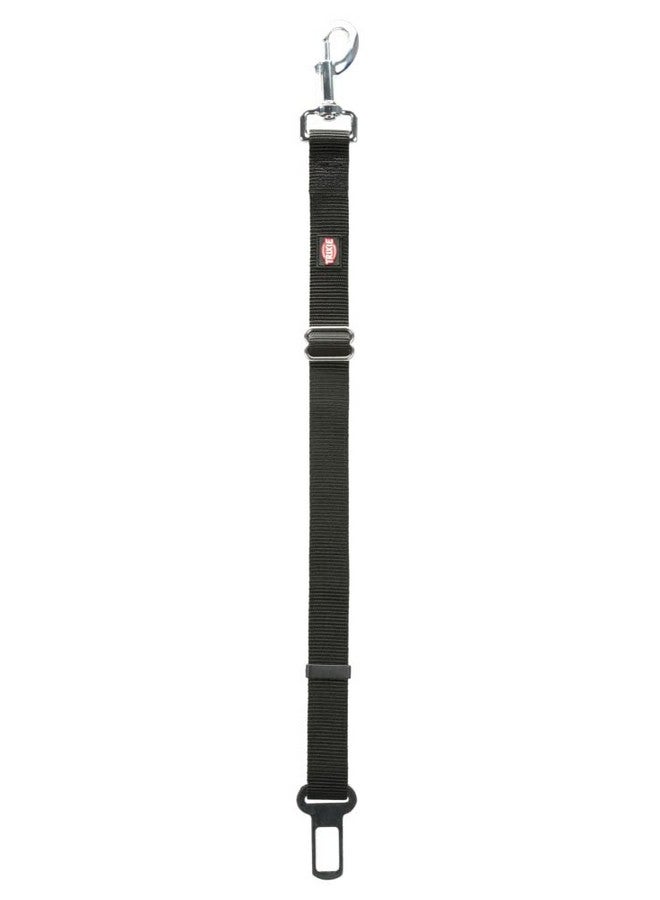 Trixie Replacement Short Leash (Seatbelt For Car) Nylon Leash With Stainless Steel Hooks | Adjustable Strap To Suit The Length According To Your Comfort - Black 45-70 Cm/25 Mm - Image 4