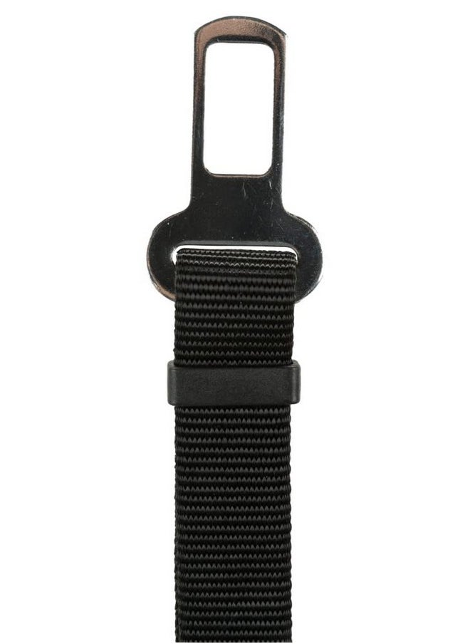 Replacement Short Leash (Seatbelt For Car) Nylon Leash With Stainless Steel Hooks | Adjustable Strap To Suit The Length According To Your Comfort - Black 45-70 Cm/25 Mm - pzsku/Z9E8FE387BF4A9EAD5116Z/45/_/1728309576/e0f59206-4834-48a3-836b-e2c9c7672a7b