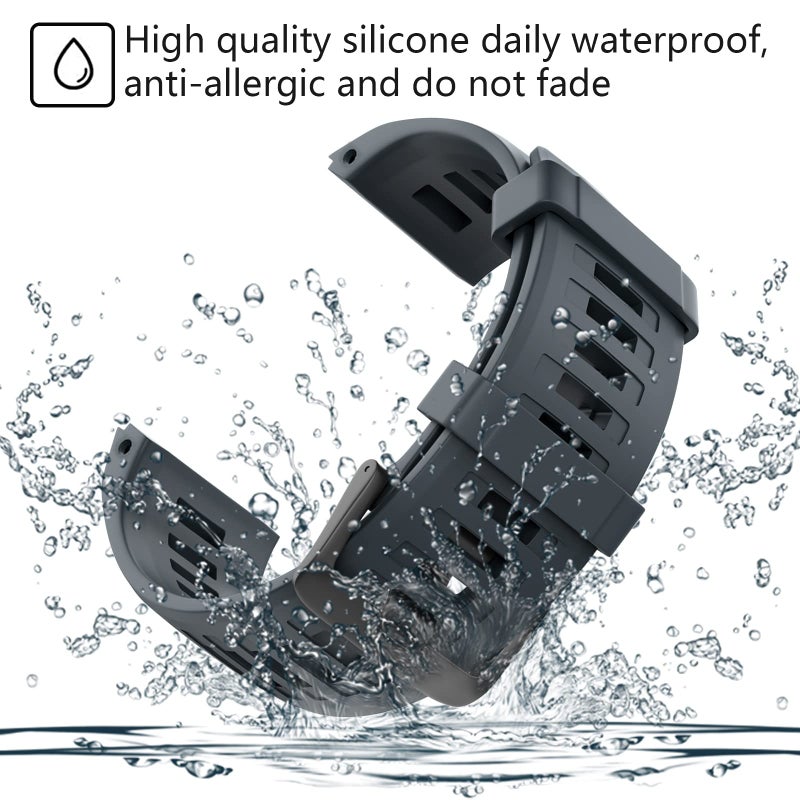 MYSNBKN Compatible with Garmin Instinct Band  Soft Silicone Replacement Watch Strap for Garmin Instinct/Instinct 2/Solar/Tactical - Image 2