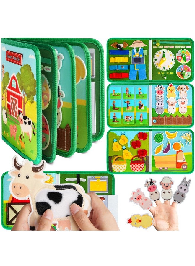 Quanquer لوحة مشغولة للأطفال من كوانكير - ألعاب مونتيسوري للأطفال من 1 إلى 4 سنوات - كتاب مشغول تعليمي للألعاب الحسية للأولاد والبنات - هدايا عيد الميلاد و عيد الميلاد للأطفال - ألعاب سفر للأطفال للطائرة والسيارة - Image 1