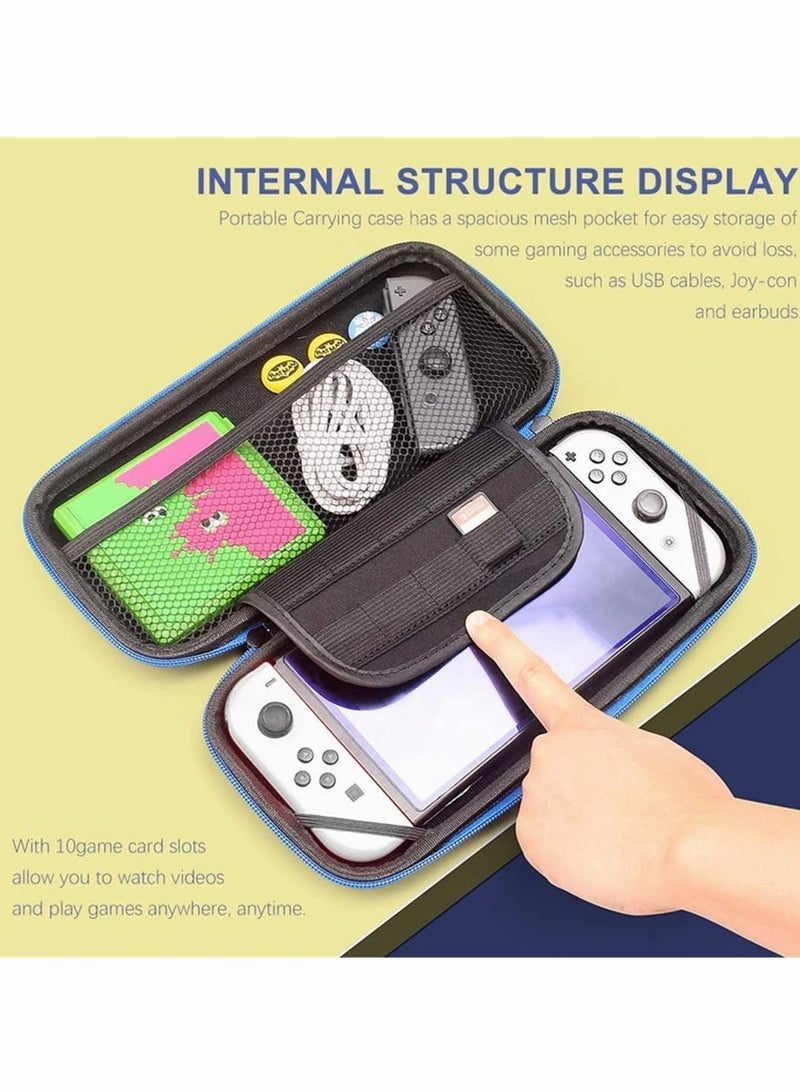 Carrying Case for Nintendo Switch Super Mario Protective Cover Portable Travel Hard Case Bundle with Game Case  - Image 2
