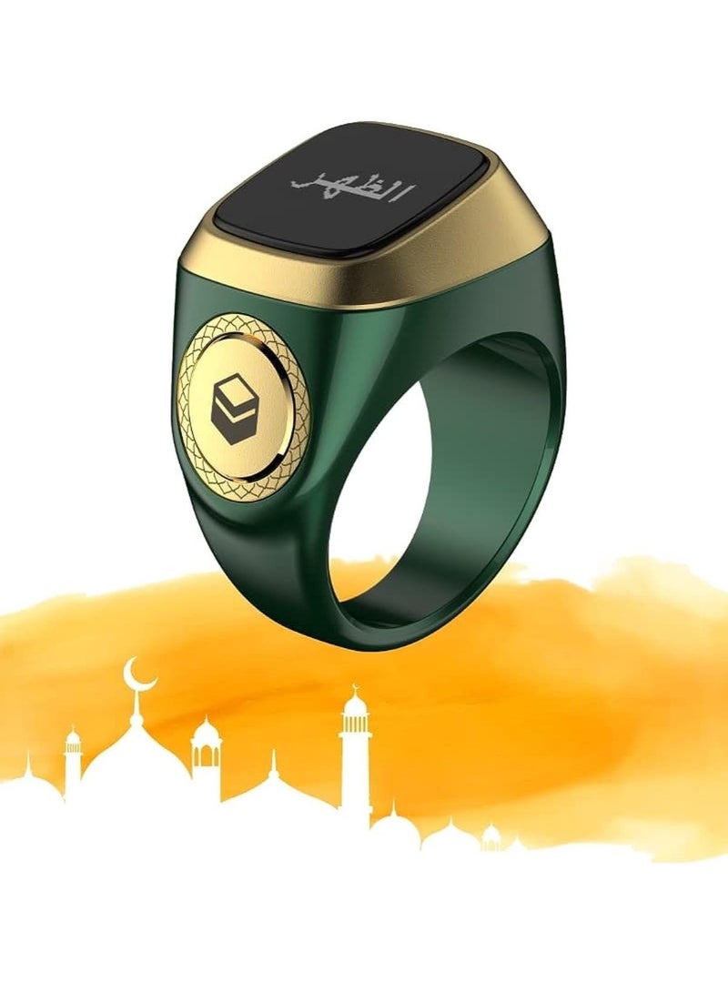 Zikr Smart Tasbih Ring 20mm Green - Image 2