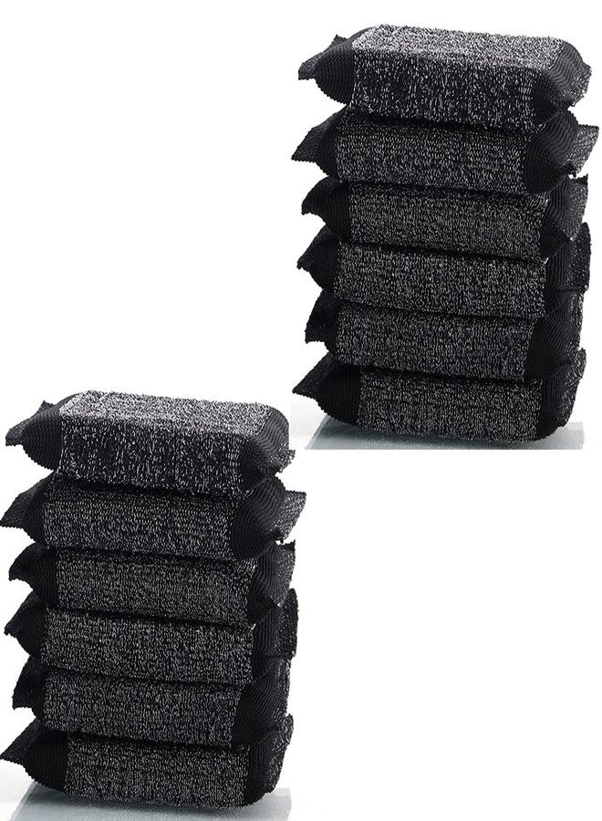 BBT Super Tough Steel Scrub Pad with Foam - Pack of 12 | Dual Layer Heavy-Duty Utensil Cleaner | Long Lasting | for Dishwash Liquid & Stain Removal | Kitchen Cleaning Scrubber - Image 1