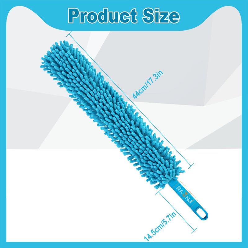 ALLISON CREATIVE Microfiber Cleaning Duster Feather Duster Bendable & Extendable Fan Cleaning Brush with Extendable Rod Microfiber Fan Cleaning Duster (Ceiling Fan Duster) - Image 3