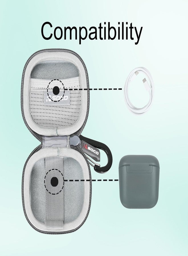 RLSOCO Carrying Case for Sennheiser ACCENTUM Open Wireless Earbuds - Grey (Case Only) - Image 2