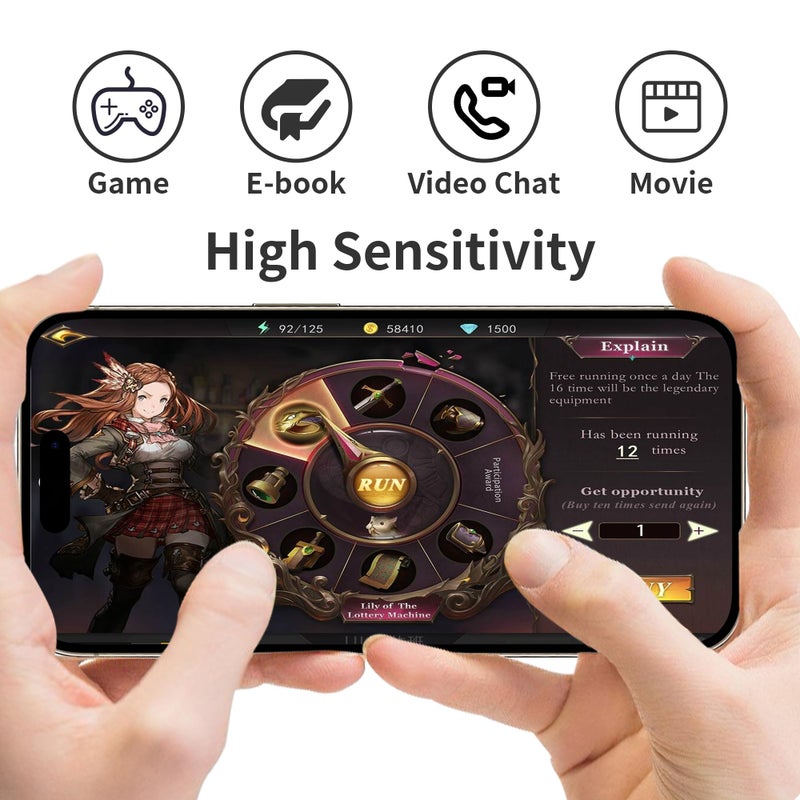 Juvraixo for iPhone 16e / iPhone 14 / iPhone 13 / iPhone 13 Pro [6.1 Inch] Privacy Screen Protector Anti-Spy Tempered Glass Gradient Purple Colorful Private Anti Blue Light Full Coverage Anti-Scratch HD Easy Installation Frame 2 Pack - Image 5