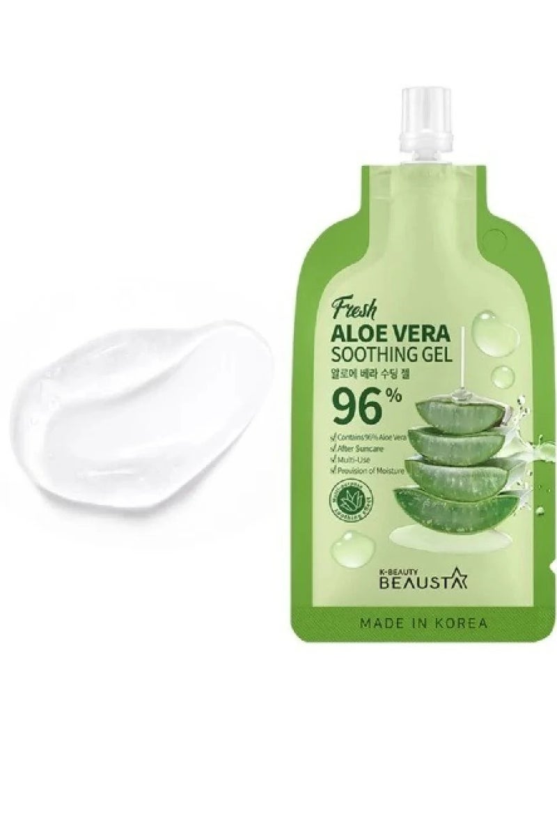 BEAUSTA Natural Ingredients Moisture Soothing Aloe Vera Soothing Gel (2 Sachets ) 20 Ml - Image 2