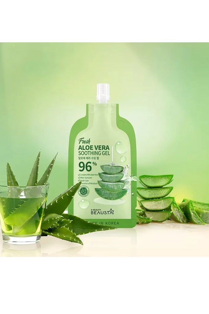 BEAUSTA Natural Ingredients Moisture Soothing Aloe Vera Soothing Gel (2 Sachets ) 20 Ml - Image 3