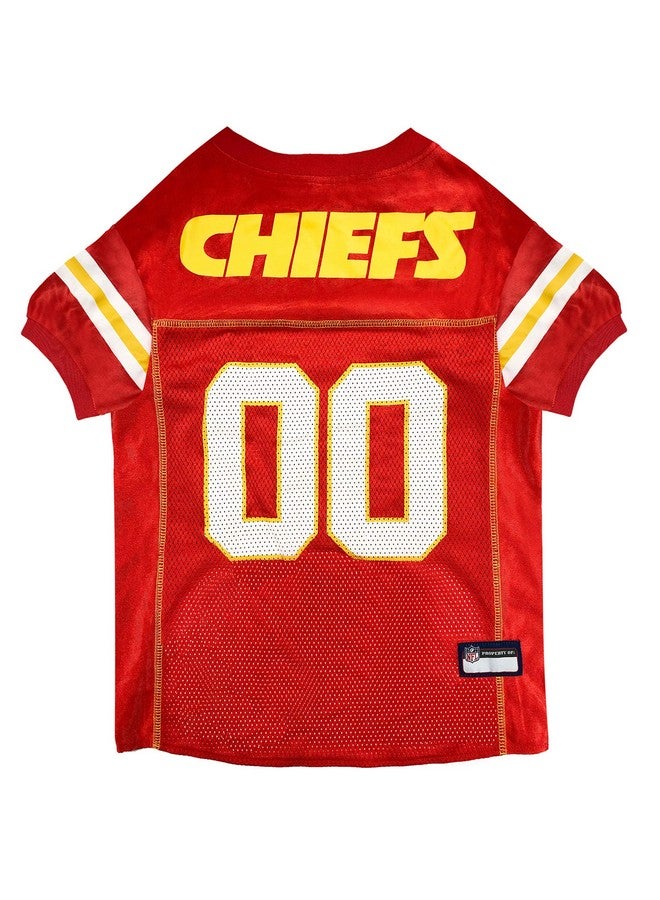 Pets First NFL Kansas City Chiefs Dog Jersey, Size Small - Best Football Jersey Costume for Dogs & Cats - Image 1