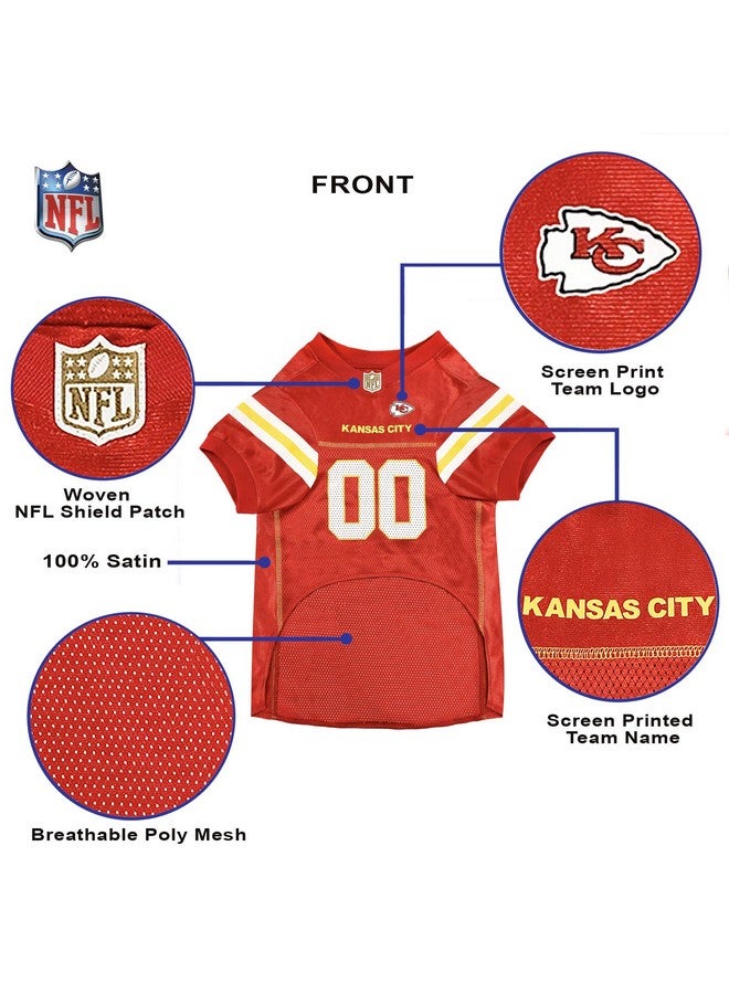 Pets First NFL Kansas City Chiefs Dog Jersey, Size Small - Best Football Jersey Costume for Dogs & Cats - Image 3
