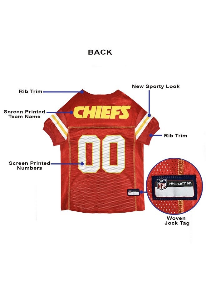 Pets First NFL Kansas City Chiefs Dog Jersey, Size Small - Best Football Jersey Costume for Dogs & Cats - Image 5