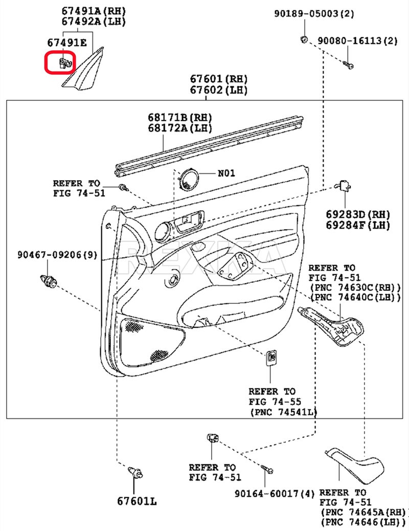 Rexka ركسكا 15 قطعة من مشبك تثبيت زينة الأبواب متوافق مع تويوتا لكزس 67771-58010 تندرا تاكوما سيكويا RAV4 لاند كروزر هايلاندر C-HR يارس سايون xD - Image 5