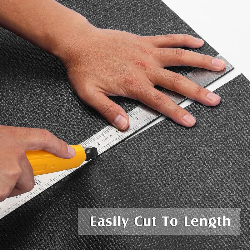 MIXPOWER Professional Tool Box Liner and Drawer Liner,Easy Cut, Non-Slip Foam Rubber Toolbox Drawer Liner Mat - Adjustable Cabinet Liners,Black,16 inch (Wide) x 6 feet (Long), 3mm Thickness - Image 5