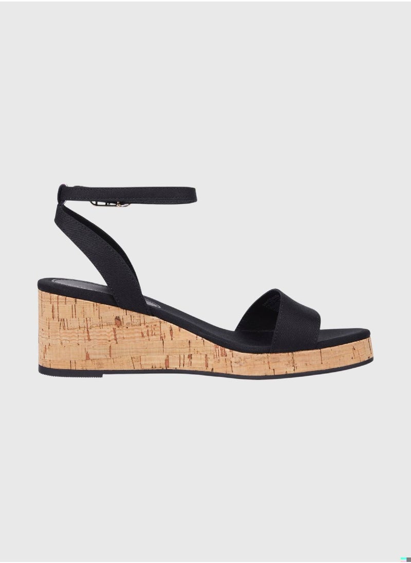 Women's Cork Mid Wedge Sandals - Cotton, Black - pzsku/Z9E907D01F1BB5B101C59Z/45/_/1734002102/0e56b2d0-cadc-4f33-a615-e716683e48ca