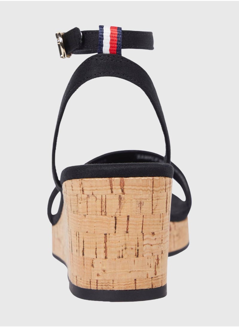 Women's Cork Mid Wedge Sandals - Cotton, Black - pzsku/Z9E907D01F1BB5B101C59Z/45/_/1734002105/f16fe6d3-b3c1-4e4a-b815-609a1e59b3cf