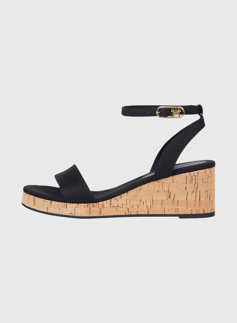 TOMMY HILFIGER Cork Mid Wedge Sandals