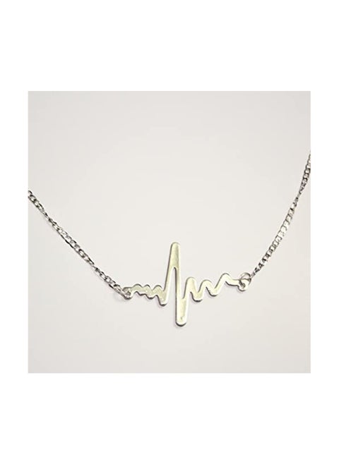 Silver Heartbeat Chain
