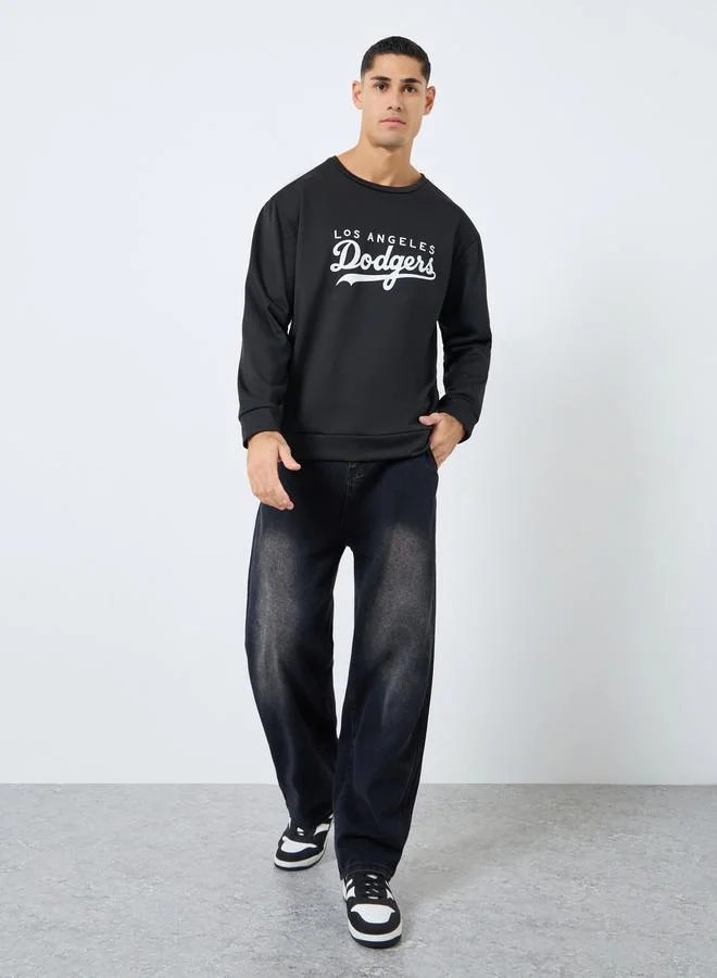 تايك تو سويت شيرت بطبعة دودجرز