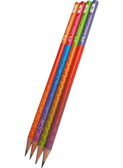 Smoothie Patterned Pencil 4 Pieces