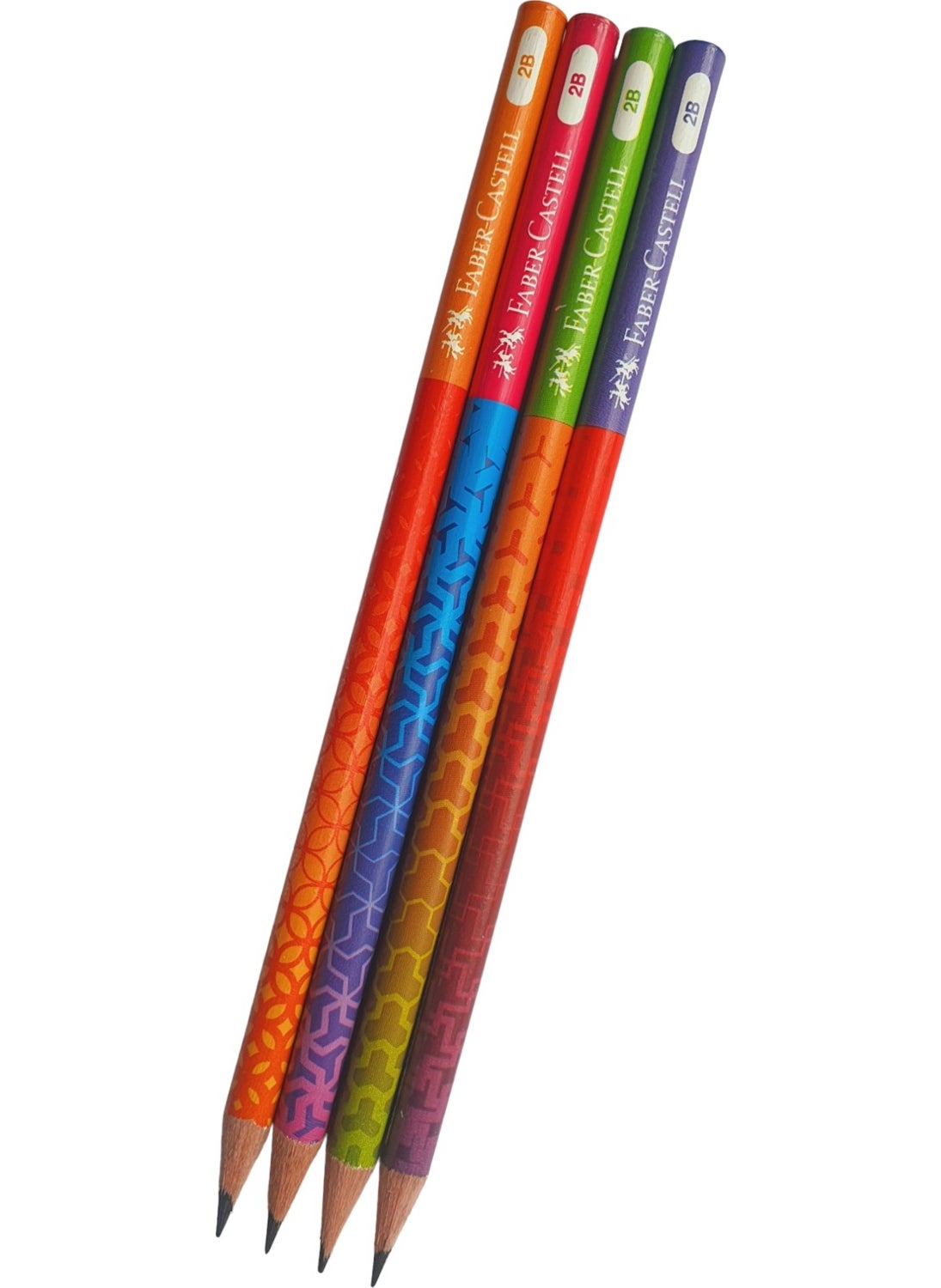 FABER-CASTELL - Smoothie Patterned Pencil 4 Pieces - Image 1