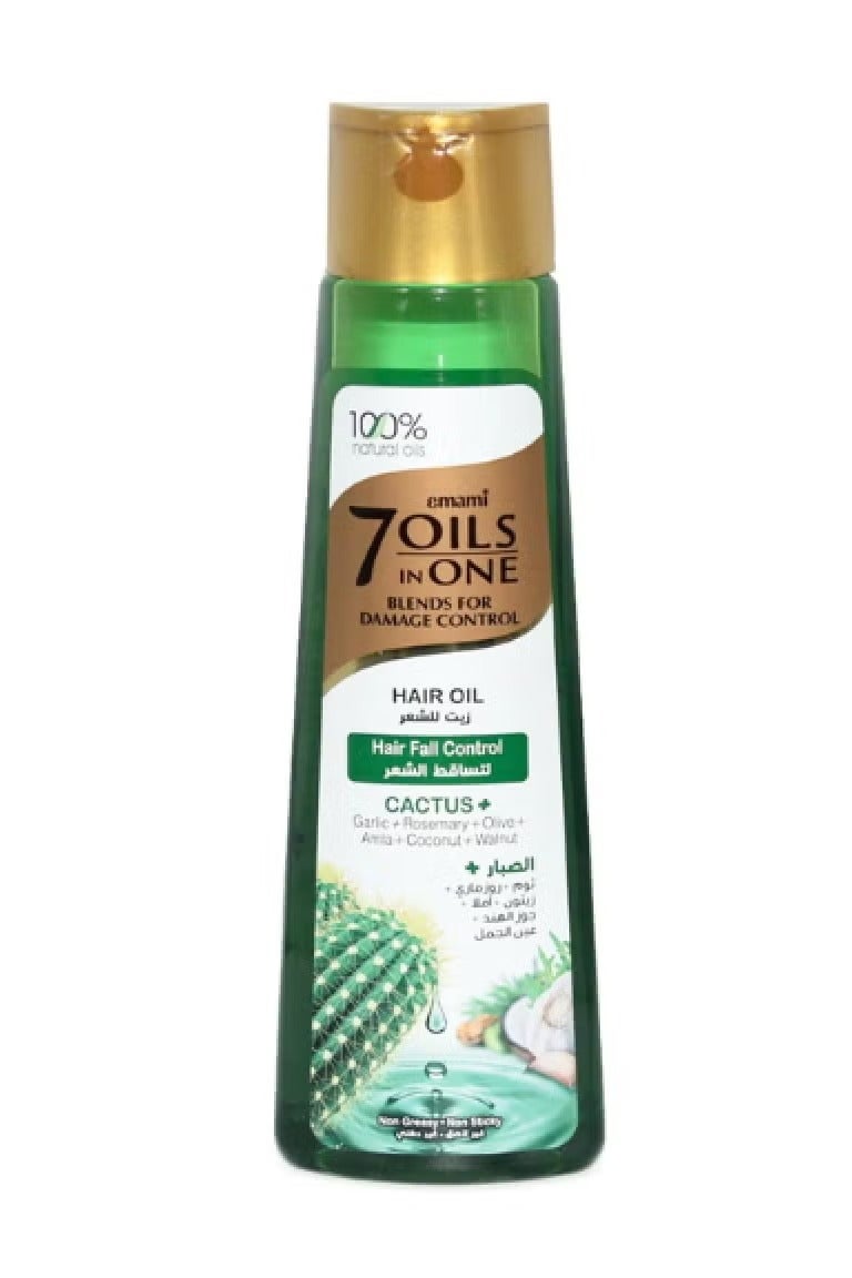 Hair oil 7 oils in 1 with aloe vera to treat hair loss from my emami 200 ml