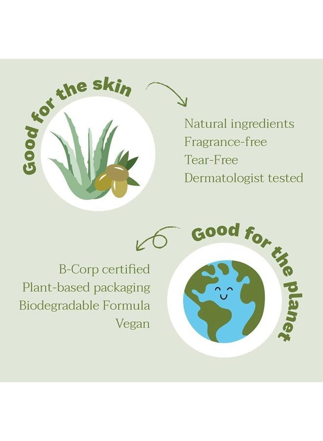 Mustela Certified Organic Eco-Refill Cleansing Gel - Natural Hair & Body Wash with Olive Oil & Aloe Vera - For Baby, Kid & Adult - Fragrance Free, Tear Free, Vegan & Biodegradable - 13.52 fl. oz. - Image 5