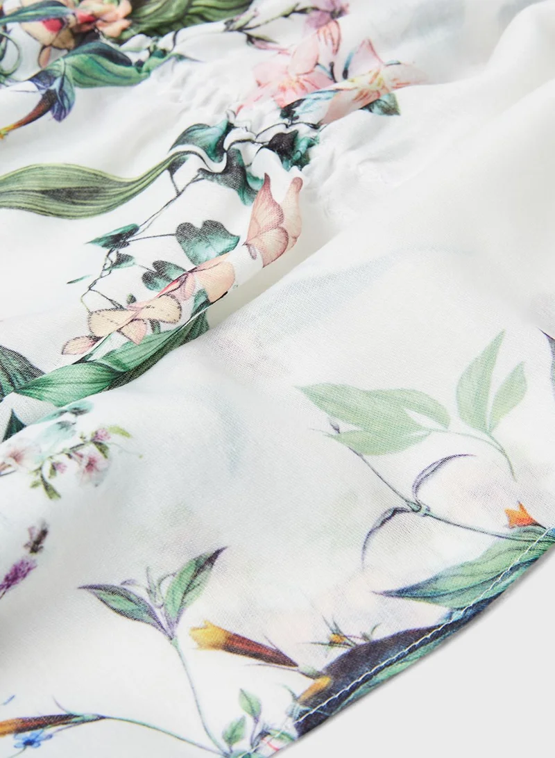Mohito Floral Print Poncho