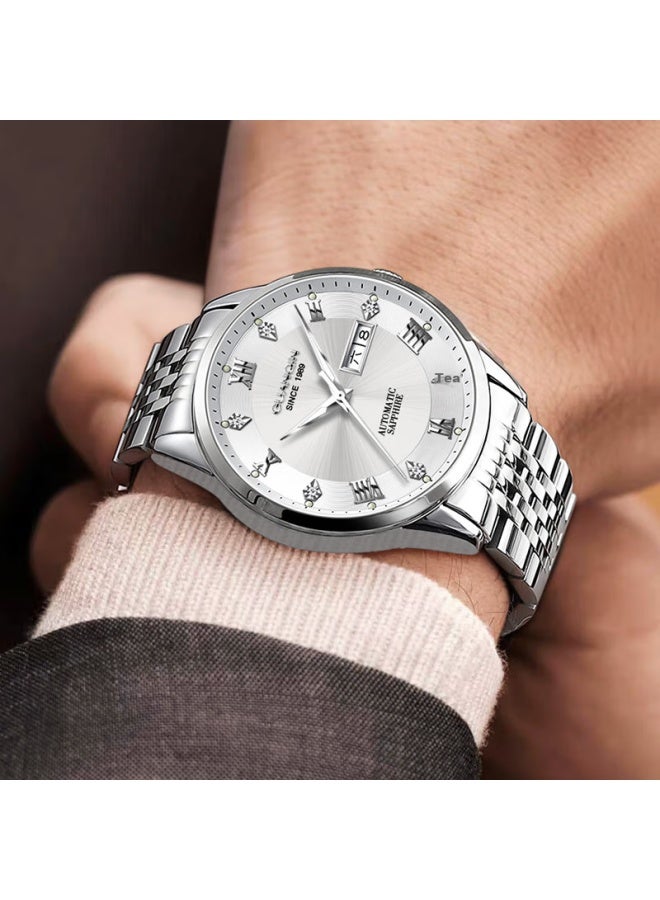 GUANQIN Guangqin Men's Business Fully Automatic Mechanical Watch With Dual Calendar, Water-resistant, Luminous, Swiss Quality Chinese Brand Watch - Image 4