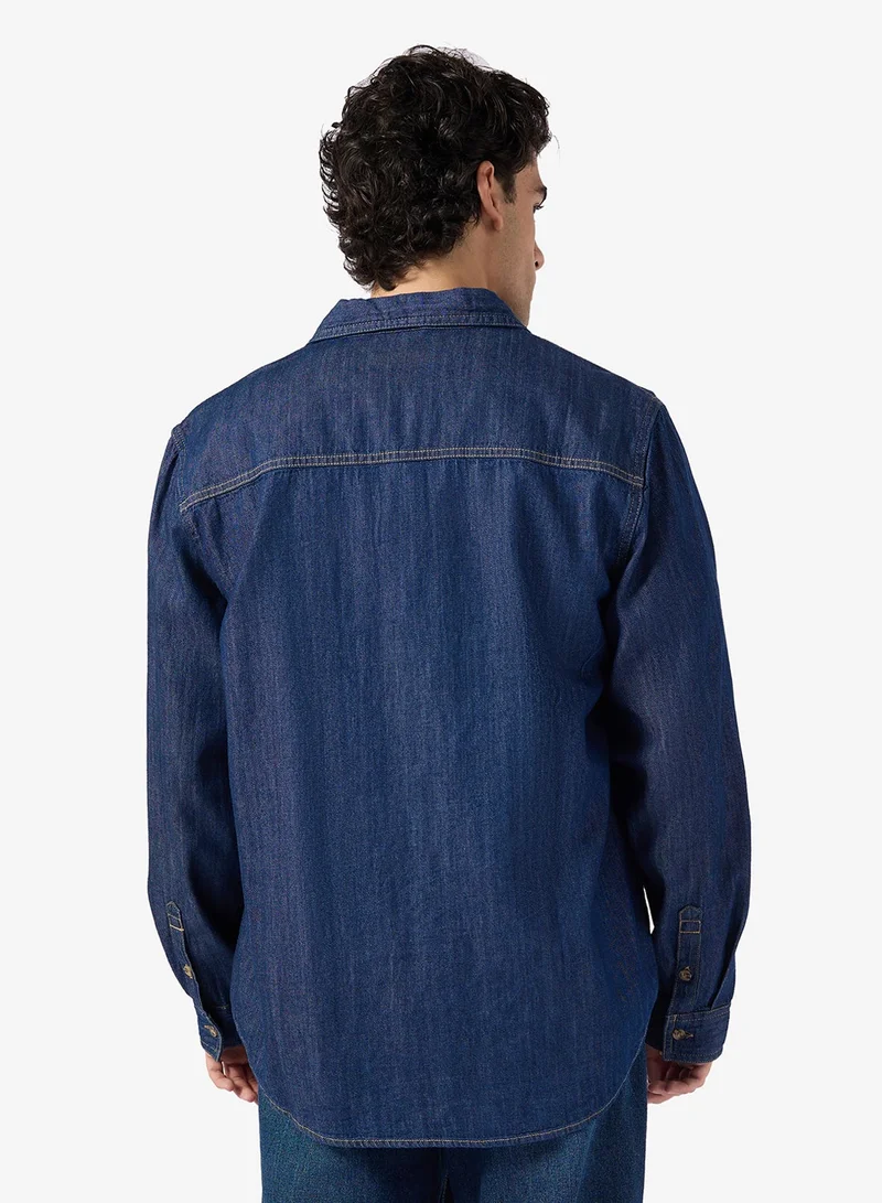 GUESS Regular Long Sleeve Denim Shirt