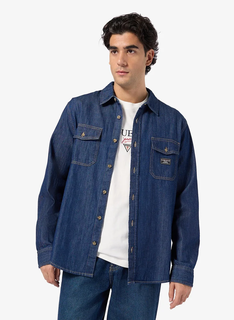 GUESS Regular Long Sleeve Denim Shirt