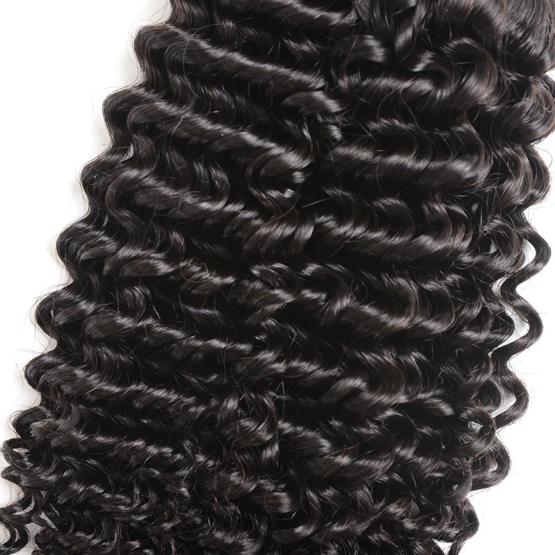 luxnovolex Kinky Curly Hair Bundles with Luxnovolex 10A Unprocessed Brazilian Short Virgin Human Hair Weave Extensions 300g (10 10 10 inch) - Image 4