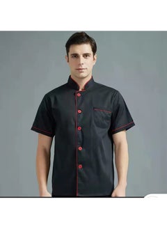 NIBEMINENT Men's and Women's Universal Chef Uniform  Collar Restaurant Kitchen Female Chef Coat Catering Clothing Chef Uniform  - Image 1