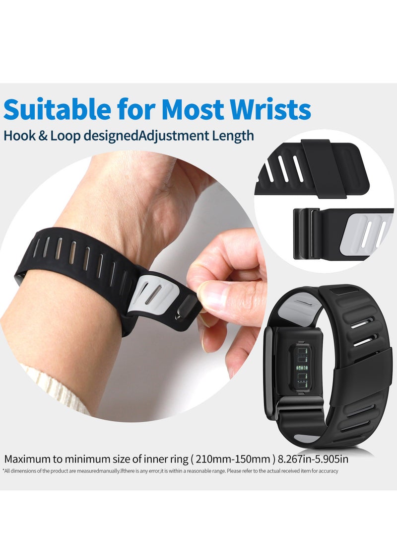 Comfort Durable Silicone Wristband Compatible with WHOOP 4.0 Band, Soft Silicone Sports Loop Strap with U Shaped Connector for Men & Women, Blue  - Image 4