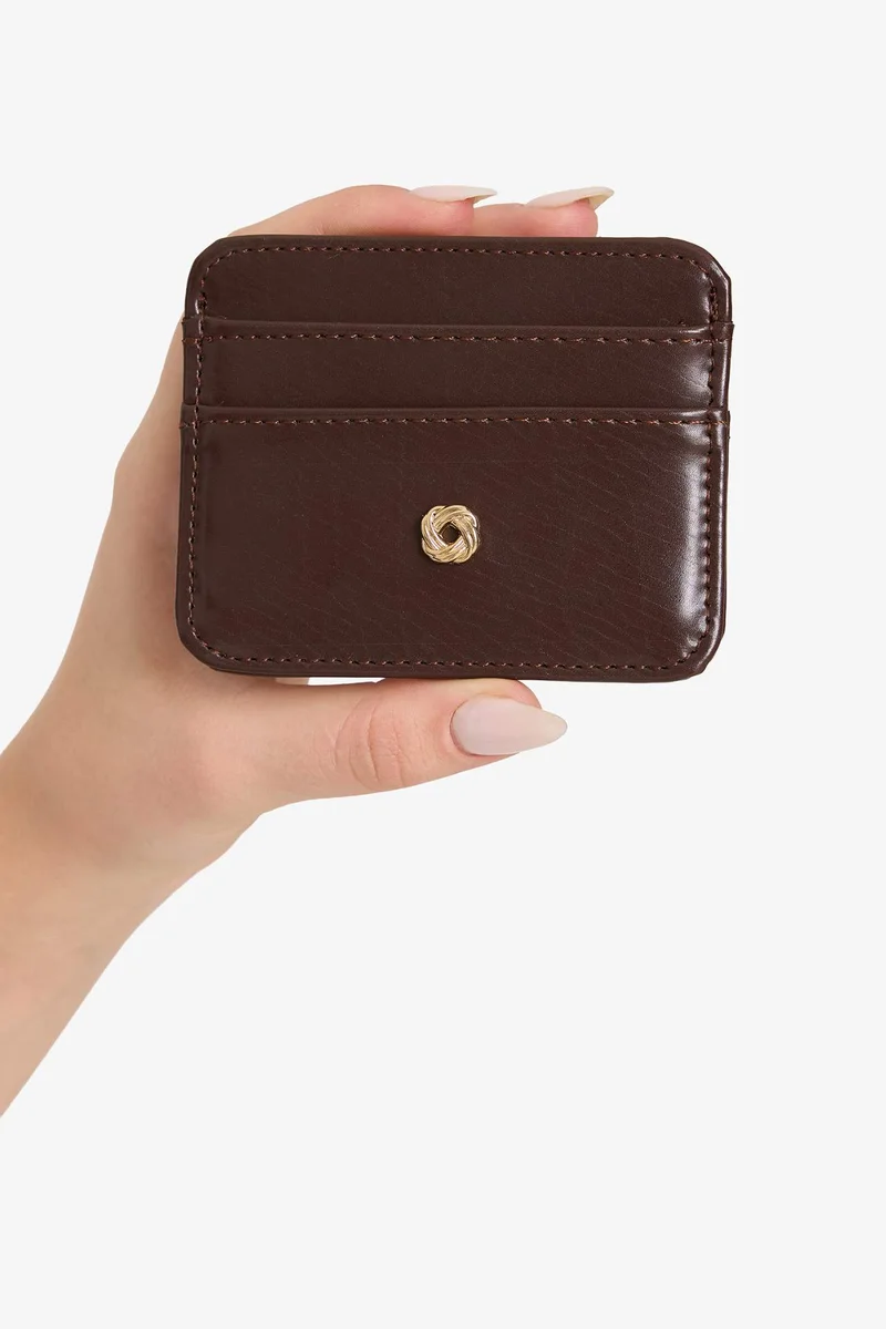 Defacto  Woman Faux Leather Business Card Wallet for Women | Best Price UAE