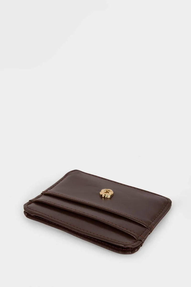 Defacto  Woman Faux Leather Business Card Wallet for Women | Best Price UAE