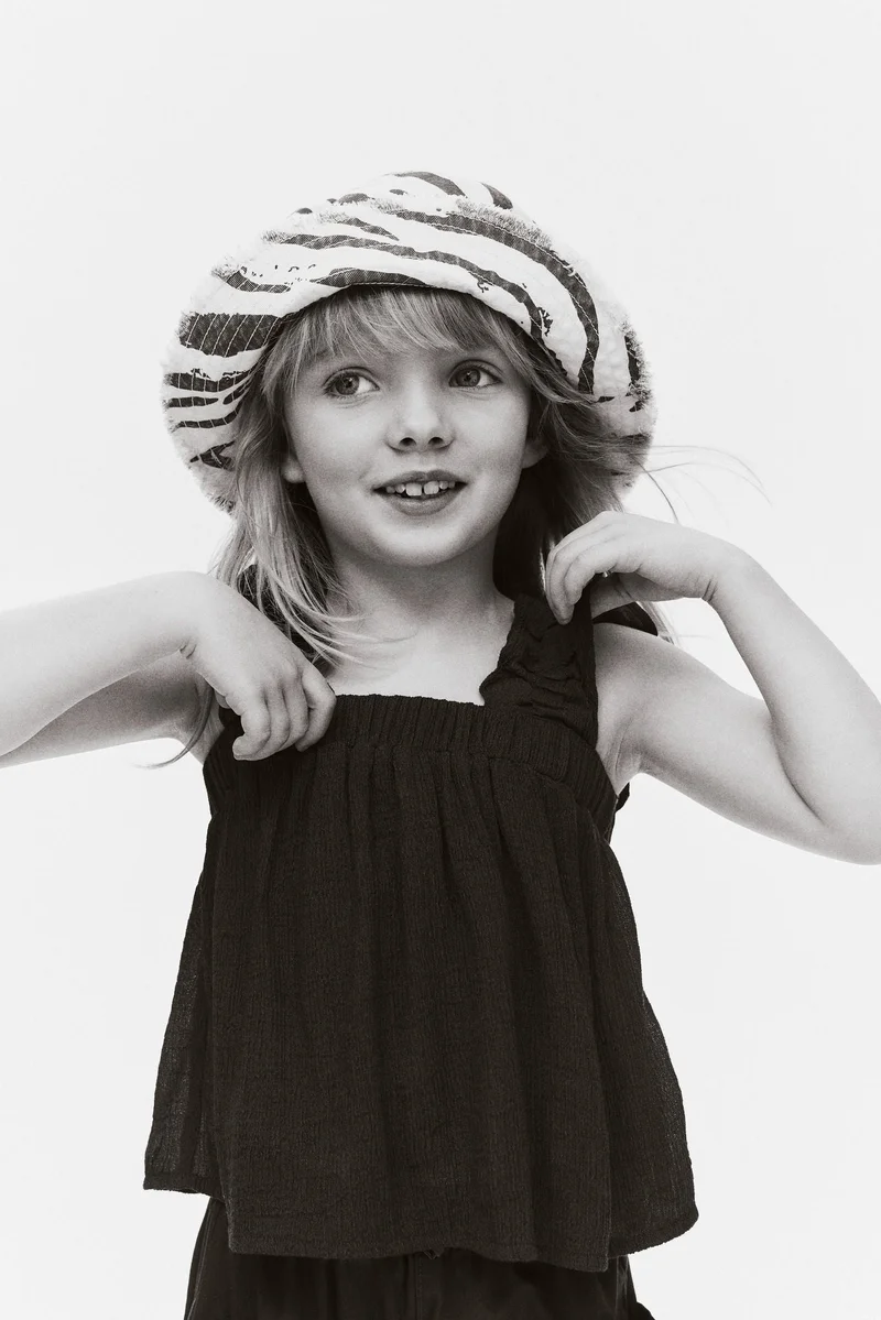 H&M Crinkled chiffon top