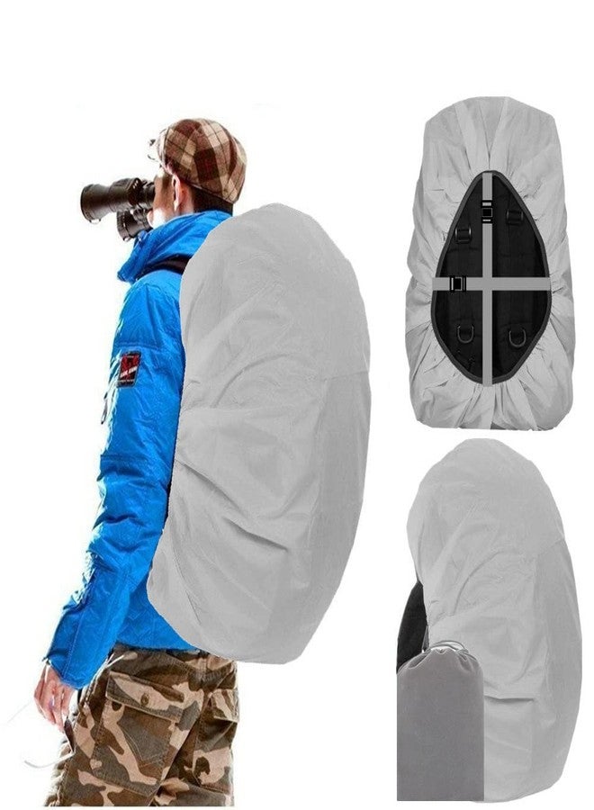 Joy Walker Waterproof Backpack Rain Cover for (15-90L), Upgraded (Anti-slip) Buckle Strap & Strengthened Layer for Hiking Camping Traveling Cycling (Gray, Small (for 15-25L backpack)) - Image 1