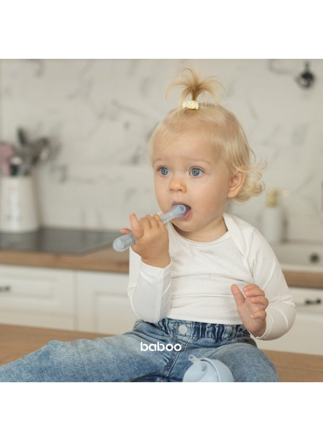 Baboo ملعقة سيليكون - ضباب أزرق - 6 أشهر وما فوق - Image 3