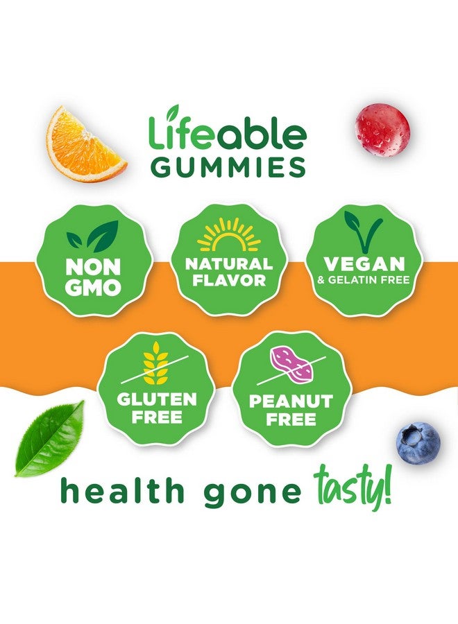 Lifeable Vitamin B Complex Gummies for Adults | with Vitamin C | Great Tasting Vitamin B Gummies | for Energy and Nerve System | Vegan B Complex Vitamins for Women, Men | 90 Gummies - Image 4