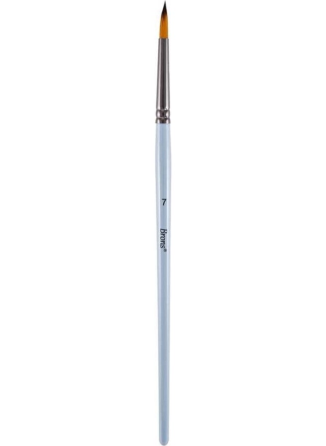 Brons Paint Brush Synthetic Clay Round Tip 7 