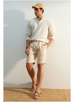 Ecru Regular Fit Linen Look Shorts TMNSS23SR00030 - pzsku/Z9E9128C0A5626F8FC132Z/45/_/1730941031/dd80dd20-71cf-4c0f-9394-ee797da19312