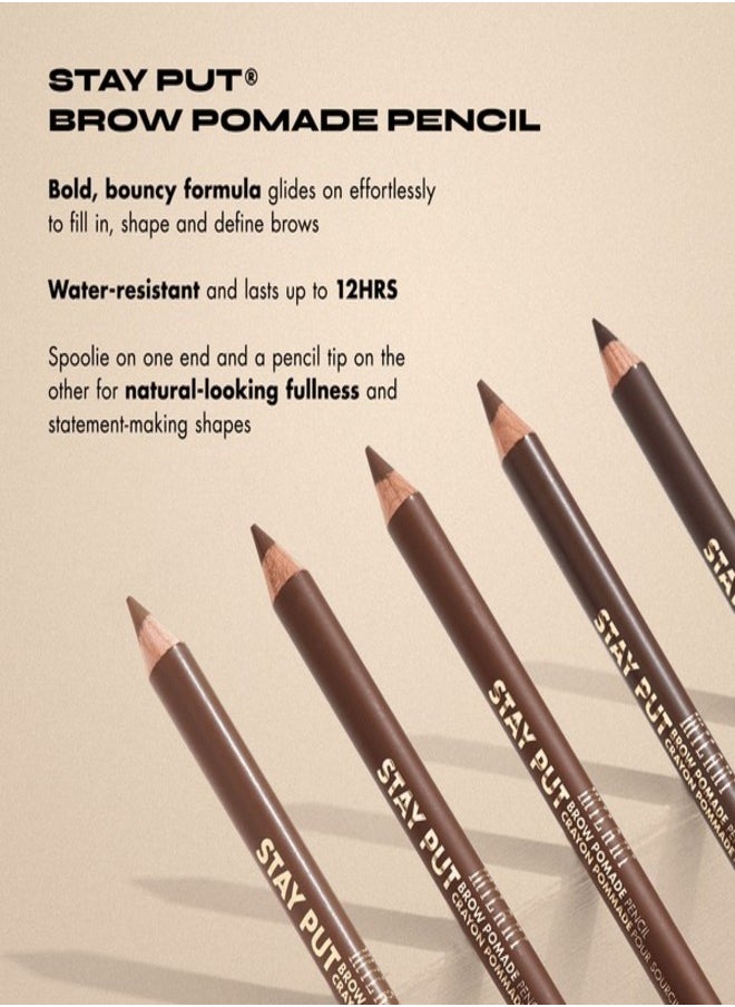 MILANI - MILANI  Stay Put Brow Pomade Pencil-01 Soft Taupe 1g - Image 1