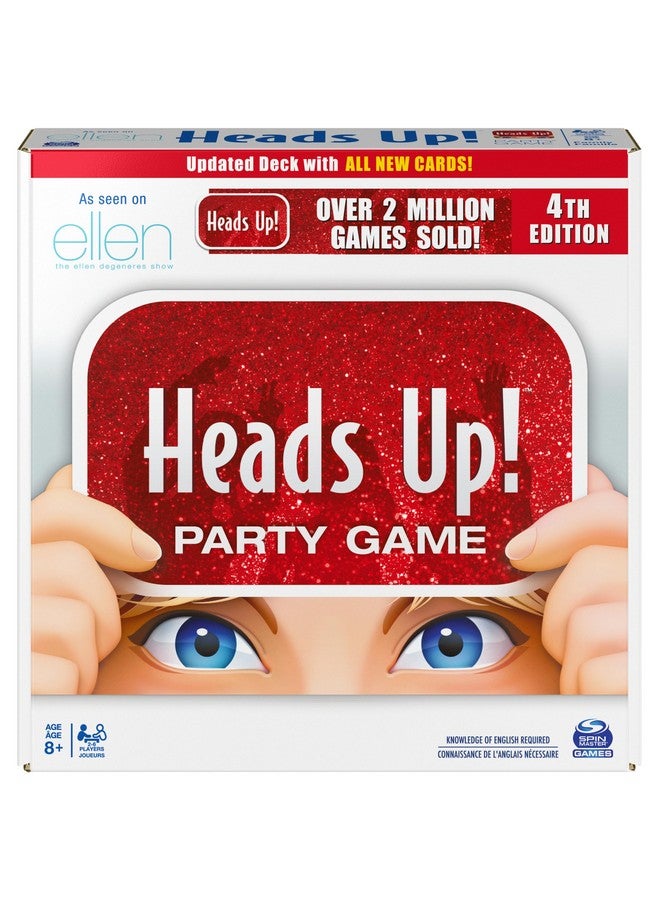 Spin Master Games, Head’s Up. 4th Edition, Easy to Play for Family Game Night, Fun for Adult, Teens & Kids, 2-6 Players, for Ages 8 & Up - Image 1