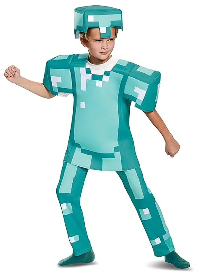 دسغايز Creeper Deluxe Minecraft Costume, Green